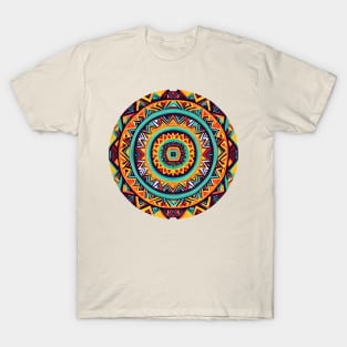 Igorot Pattern Ethnic Circle Design T-Shirt